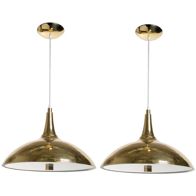 Paavo Tynell Style Brass Pendants